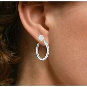 NWT 2-Sets of Earrings White Sapphire Sterling Silver MSRP $124‎